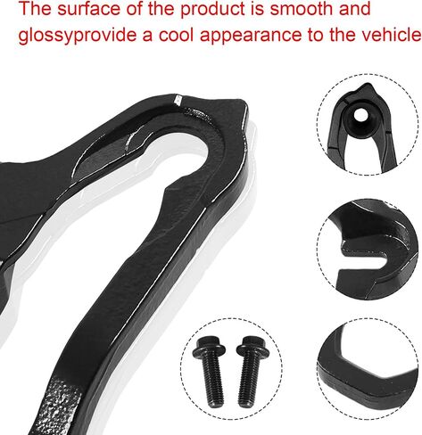 Front Car Tow Hooks Left & Right Compatible with Dodge Ram 1500 with 3.0L 3.6L 5.7L Engine2019-2022(Black) in Saudi Arabia