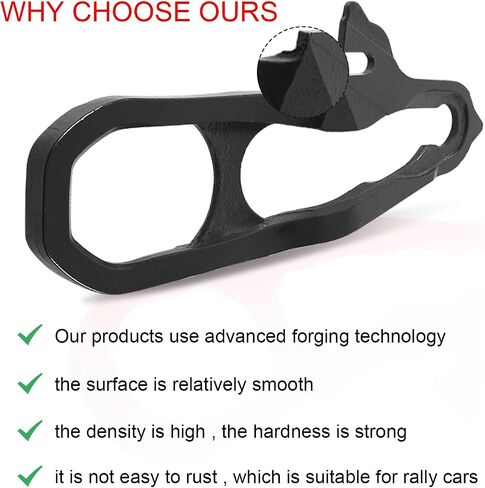 Front Car Tow Hooks Left & Right Compatible with Dodge Ram 1500 with 3.0L 3.6L 5.7L Engine2019-2022(Black) in Saudi Arabia