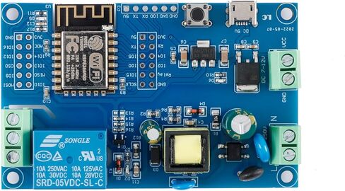 000 جيسيني ESP8266 واي فاي وحدة تتابع قناة واحدة ESP-12F التيار المتناوب/تيار مستمر وحدة إمداد الطاقة اللاسلكية وحدة التتابع AC90-250V DC7-12V DC5V ESP-12F مجلس التنمية التطوير الثانوي in Kuwait