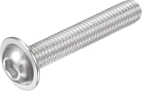 مسامير غطاء مقبس رأس ذات حواف من uxcell، برغي محرك مقبس سداسي M8x60mm، 304 مسامير تثبيت من الفولاذ المقاوم للصدأ، برغي آلة ملولب بالكامل 10 قطع in Kuwait