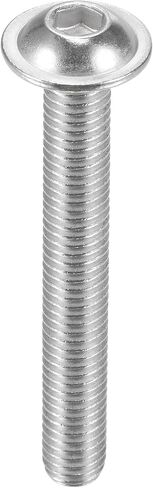 مسامير غطاء مقبس رأس ذات حواف من uxcell، برغي محرك مقبس سداسي M8x60mm، 304 مسامير تثبيت من الفولاذ المقاوم للصدأ، برغي آلة ملولب بالكامل 10 قطع in Kuwait