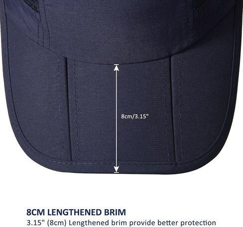 GADIEMKENSD Mens Folding Outdoor Hat Long Brim UPF 50+ Sun Protection in Kuwait