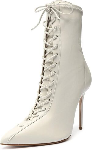 SCHUTZ Women's Tennie Lace Up High Heel Ankle Boots in Saudi Arabia