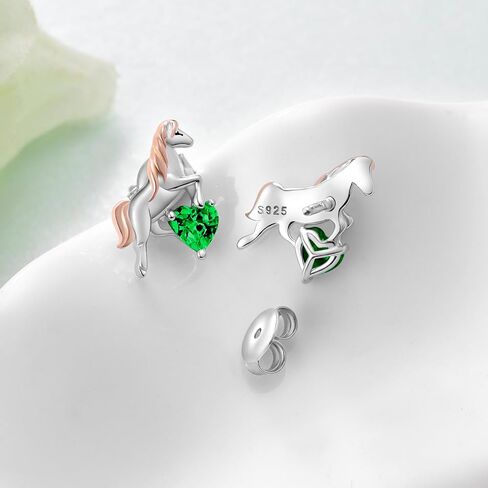 Horse Earrings for Women 925 Sterling Silver Horse Earrings Cute Animal Horse Earrings Jewelry Gifts for Women in Kuwait