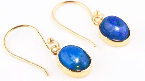 Natural Real Ultra Fire Ethiopian Opal Stone Dangle Drop Earrings for Women, October Birthstone, Bridal Handmade Wedding Jewelry Gift for Brides, 925 Sterling Silver Earrings for Gifts in Saudi Arabia