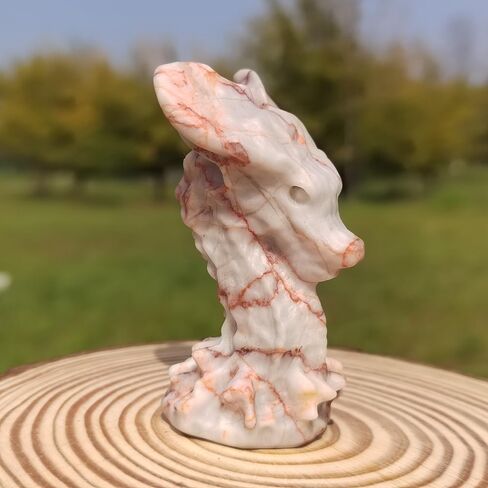 Obsidian Crystal Dragon Statue Figurines Animal Carvings Crystals Skull Puppy Reiki Gemstone Cute Puppy (Calcite) in Saudi Arabia