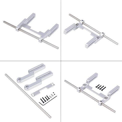 AMK TRX4M Bumper, TRX4M Front Bumper with Mounting Tools, Adjustable Bumper Mount Bracket for 1/18 Scale RC Crawler Car TRX4M Defender/Ford Bronco Upgrades, Red in Saudi Arabia