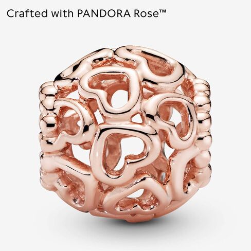 Pandora Jewelry Open Your Heart Rose Charm, With Gift Box in Saudi Arabia