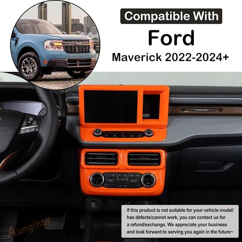 Car Center Console Air Outlet Cover Compatible with Ford Maverick 2022-2024 Car Air Conditioner Mode Switch Panel Decorative Cover Air Outlet Vent Frame Panel Cover Trim Protect Interior Accessories in Saudi Arabia