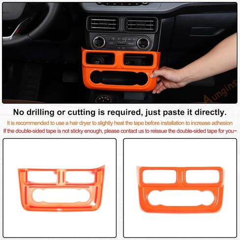 Car Center Console Air Outlet Cover Compatible with Ford Maverick 2022-2024 Car Air Conditioner Mode Switch Panel Decorative Cover Air Outlet Vent Frame Panel Cover Trim Protect Interior Accessories in Saudi Arabia