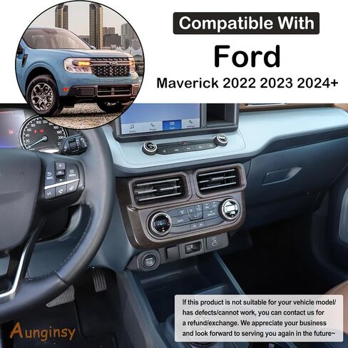 Car Center Console Air Outlet Cover Compatible with Ford Maverick 2022-2024 Car Air Conditioner Mode Switch Panel Decorative Cover Air Outlet Vent Frame Panel Cover Trim Protect Interior Accessories in Saudi Arabia