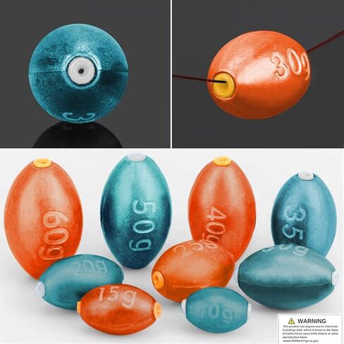 طقم حوض صيد السمك من داميدل مع قلب بلاستيكي ناعم، أوزان صيد مصبوبة بالضغط، أحمر أزرق مختلط، 5.3 أونصة، 4.2 أونصة.2.8 أونصة.3/8 أونصة. 1/10 أونصة، خط حماية، وزن باس للمياه المالحة والمياه العذبة in Kuwait