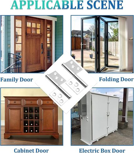 Yoohey 4PCS Flag Hinges 2.5 Inch Lift Off Hinge 304 Stainless Steel Door Hinges in Saudi Arabia