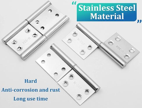 Yoohey 4PCS Flag Hinges 2.5 Inch Lift Off Hinge 304 Stainless Steel Door Hinges in Saudi Arabia