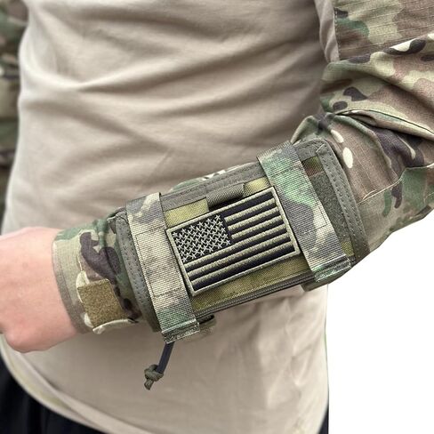 Tactical Arm Map Case, Shooters Armband Sleeve and Wrist Map Holder, DOPE Card Holder with Clear Windows for Shooting Range Cards and Field Data in Kuwait
