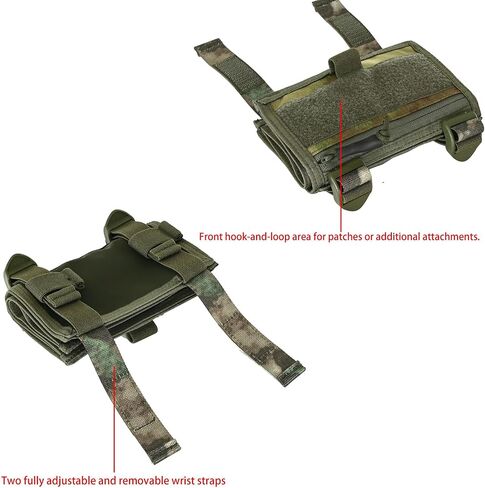Tactical Arm Map Case, Shooters Armband Sleeve and Wrist Map Holder, DOPE Card Holder with Clear Windows for Shooting Range Cards and Field Data in Kuwait