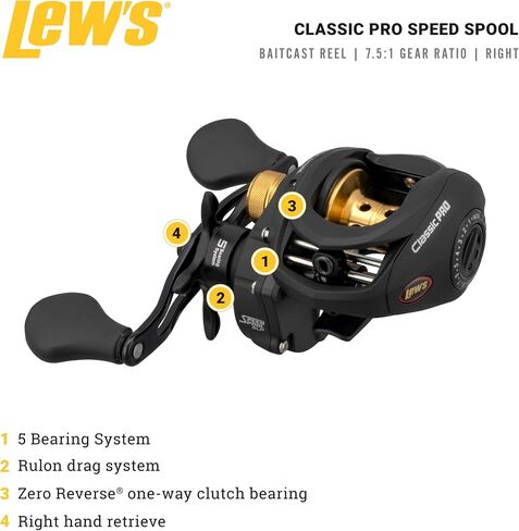 Lew's Classic Pro Speed Spool SLP Baitcast Reel in Kuwait