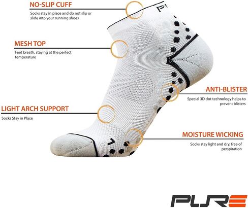 Ultra-Comfortable Running Socks - Anti-Blister Dot Technology, Moisture Wicking in Saudi Arabia