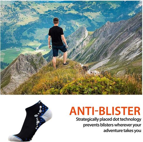 Ultra-Comfortable Running Socks - Anti-Blister Dot Technology, Moisture Wicking in Saudi Arabia