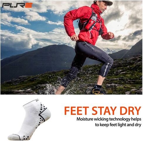 Ultra-Comfortable Running Socks - Anti-Blister Dot Technology, Moisture Wicking in Saudi Arabia