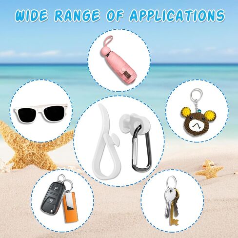 8 Pack Hooks Accessories for Bogg Bag Key Holder Bogg Bag Insert Charm Carabiner Keychain for Bogg Bag Beach Tote Bag in Kuwait