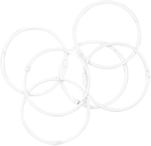 Craftelier - Set of 6 Metal Binding Rings for Scrapbooking, Card Making and other Craft Projects | Rings for Photo Albums, Notebooks or Diaries | Size Ø 60 mm - Rose Gold Colour in Saudi Arabia