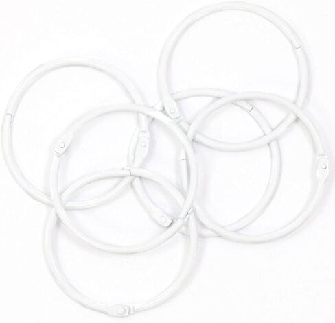 Craftelier - Set of 6 Metal Binding Rings for Scrapbooking, Card Making and other Craft Projects | Rings for Photo Albums, Notebooks or Diaries | Size Ø 60 mm - Rose Gold Colour in Saudi Arabia