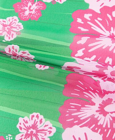MissShorthair Sarong Coverups for Swimwear Women Bathing Wrap Short Floral Beach Chiffon Green Midi Bikini Swimsuit in Saudi Arabia