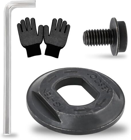 غسالة بمشبك خارجي من الفولاذ 61004800، مع مسمار شفرة منشار دائري 648697-00، مع مفتاح ربط مطابق مناسب لآلات القطع DEWALT DCS372 DCS390 DCS391 DCS392 DC310 DCS373 in Kuwait