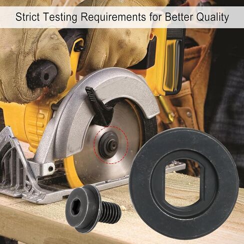 غسالة بمشبك خارجي من الفولاذ 61004800، مع مسمار شفرة منشار دائري 648697-00، مع مفتاح ربط مطابق مناسب لآلات القطع DEWALT DCS372 DCS390 DCS391 DCS392 DC310 DCS373 in Kuwait