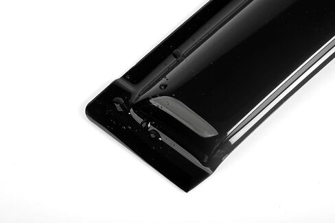 94229 Side Window Wind Deflector fit for 2002-2006 Mitsubishi Lancer, 4pcs Out-Channel Tape-On Nice Rain Guards Set, Dark Smoke Nice Window Visor in Kuwait