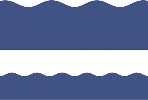 Navy Blue Bulletin Board Border 49.2ft Classroom Decorative Scalloped Rolled Border Trim in Saudi Arabia
