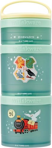 Whiskware Harry Potter Stackable Snack Containers for Kids and Toddlers, 3 Stackable Snack Cups for School and Travel, Hogwarts in Saudi Arabia