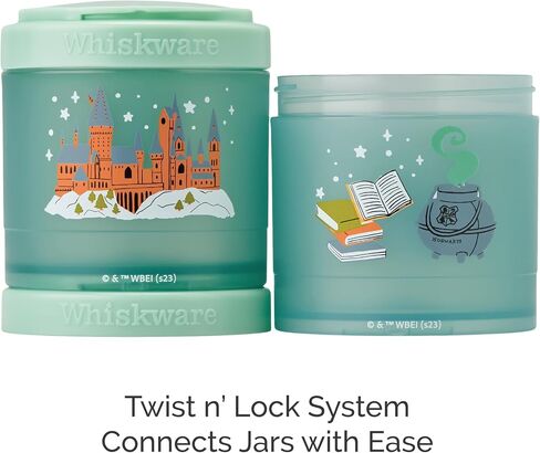 Whiskware Harry Potter Stackable Snack Containers for Kids and Toddlers, 3 Stackable Snack Cups for School and Travel, Hogwarts in Saudi Arabia