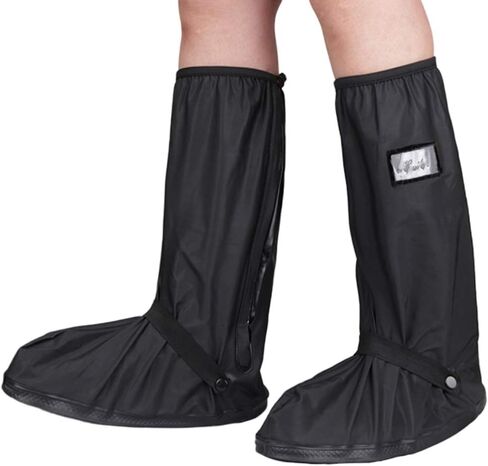 أحذية KRATARC المقاومة للماء تغطي أحذية المطر القابلة للطي والثلج العاكسة للرجال والنساء في الهواء الطلق وركوب الدراجات والمشي لمسافات طويلة in Kuwait