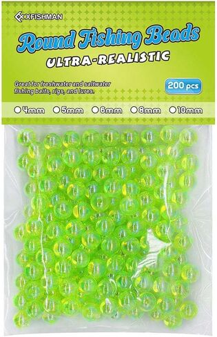 XFISHMAN-Fishing-Beads-for-Fishing-Rigs-Lures-Salmon-Trout-Steelhead-Beads-Saltwater-Freshwater-Bead-5mm 6mm 8mm 10mm Assorted in Saudi Arabia