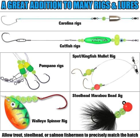 XFISHMAN-Fishing-Beads-for-Fishing-Rigs-Lures-Salmon-Trout-Steelhead-Beads-Saltwater-Freshwater-Bead-5mm 6mm 8mm 10mm Assorted in Saudi Arabia