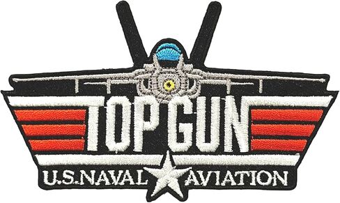 ألفا K Top Gun Patch، T-OP G-UN رقعة التطريز العسكرية التكتيكية المعنويات التصحيح شارات شعار زين هوك بقع للملابس على ظهره التصحيح in Kuwait