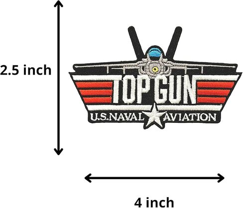 ألفا K Top Gun Patch، T-OP G-UN رقعة التطريز العسكرية التكتيكية المعنويات التصحيح شارات شعار زين هوك بقع للملابس على ظهره التصحيح in Kuwait