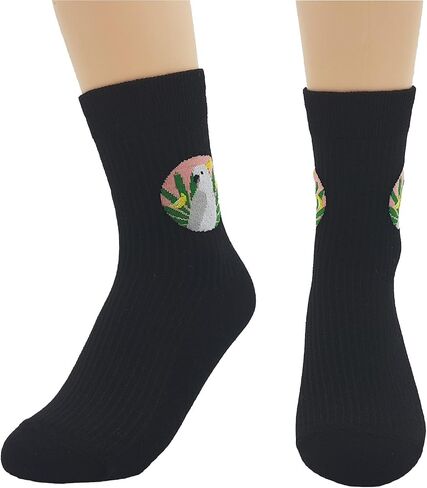 Women's Sweet Animal Cotton Blend Socks Set One Size Fits All in Kuwait