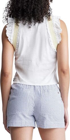 Buffalo David Bitton Women's Betina Ruffle Sleeve Tank Top in Kuwait