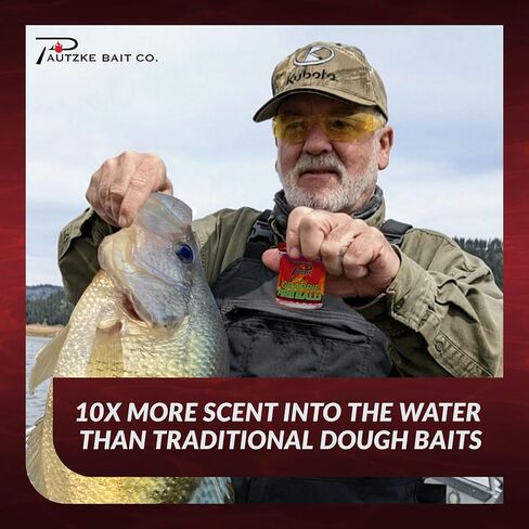 PAUTZKE'S Crappie Fire Balls - Striking Color & Prolonged Scent Release, Infused with Genuine Salmon Egg Juice in Saudi Arabia