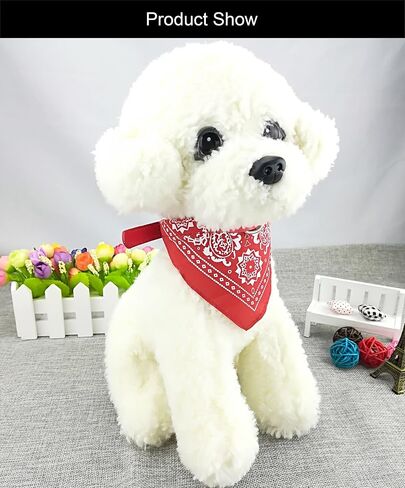 Fashion Dog Bandana Collar Dog Collar Boy Medium Bandana Puppy Bandana with Collar for Dogs - Deep Blue - M in Saudi Arabia