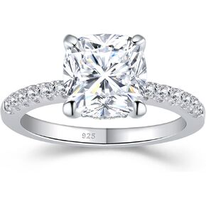 SHELOVES سوليتير القلب تشيكوسلوفاكيا خواتم الخطبة مجموعة فضة الزفاف الفرقة الحرس معززات 5-10 in Kuwait