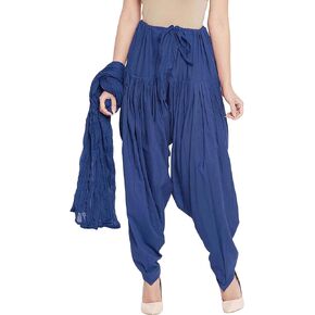 Way2like Women Cotton Patiala Salwar With Dupatta Set Pajama Kameez Top Kurti Wear
