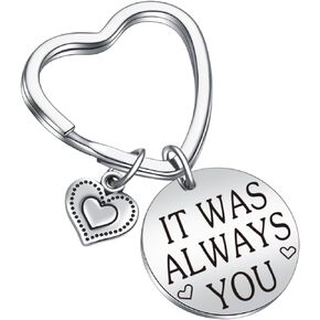 Wedding Day Gift For Wife Keychain Girlfriend Gift Husband Anniversary Keychain Long Distance Relationship Jewelry