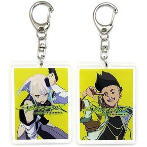 EBTY DREAMS Inc. - Set of 2 Cyberpunk Edgerunners Acrylic Keychain David Martinez, Lucy v1
