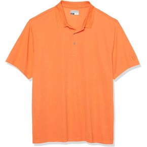 PGA TOUR Men's Big & Tall Airflux Solid Mesh Short Sleeve Golf Polo Shirt