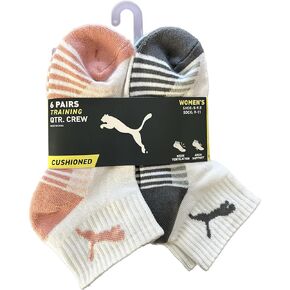 PUMA 6 PAIRS QUARTER CREW WOMEN SOCKS SHOE 5-9.5 SOCK 9-11… in Kuwait