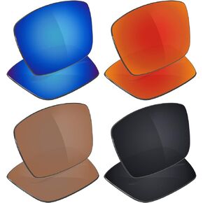 Galvanic 4 Pairs Polarized Replacement Lenses for Oakley Gascan Pack P02